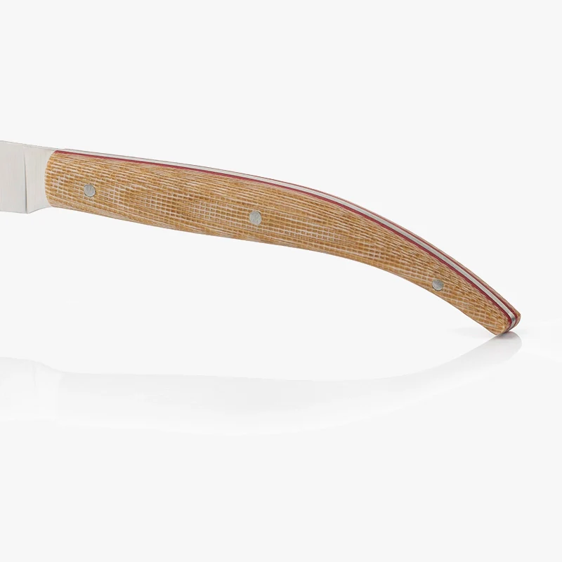 Cuchillo chuletero The Origin Micarta Beige 110 mm - Image 3