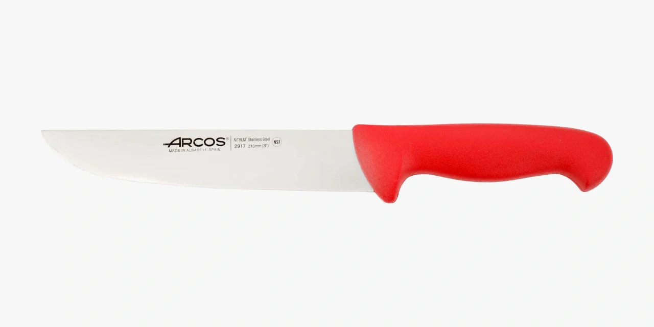 Cuchillo Carnicero color rojo Serie 2900 210 mm