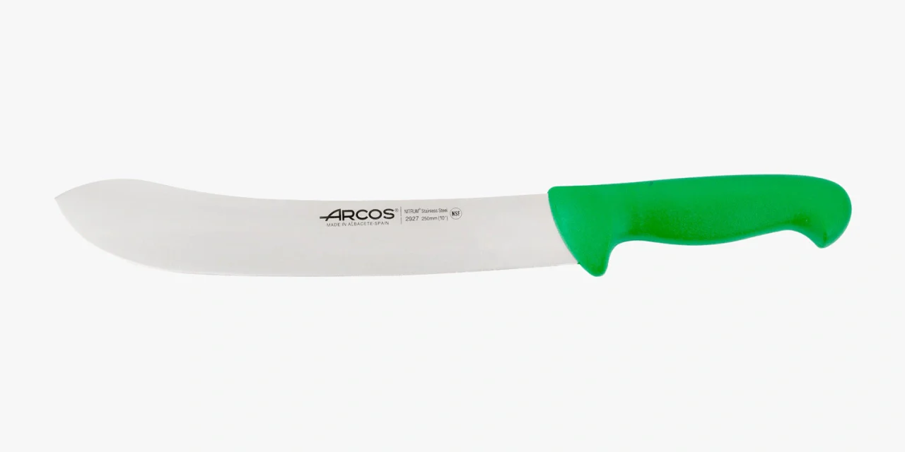 Cuchillo Carnicero color verde Serie 2900 250 mm