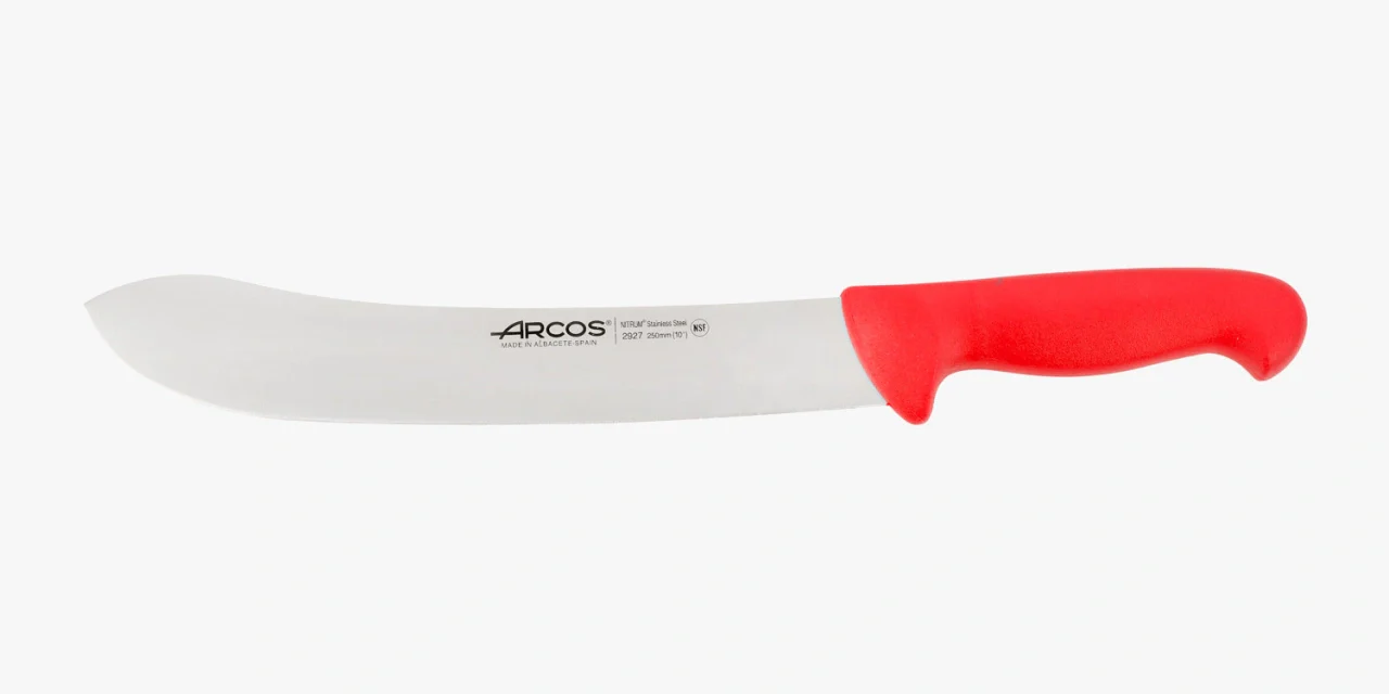 Cuchillo Carnicero color rojo Serie 2900 250 mm