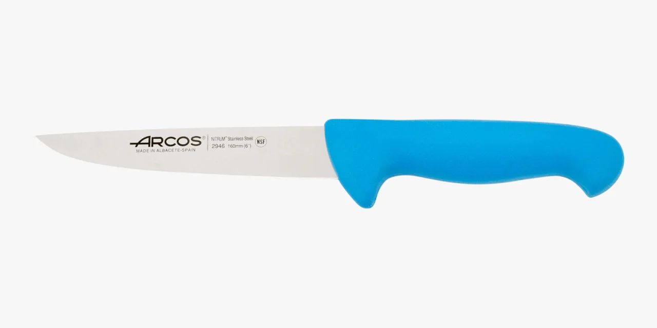 Cuchillo Carnicero color azul Serie 2900 160 mm
