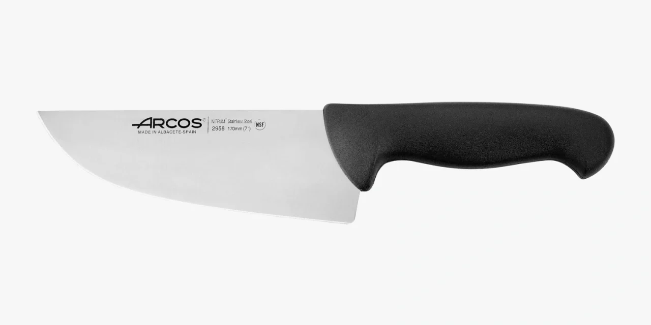 Cuchillo Carnicero color negro Serie 2900 170 mm
