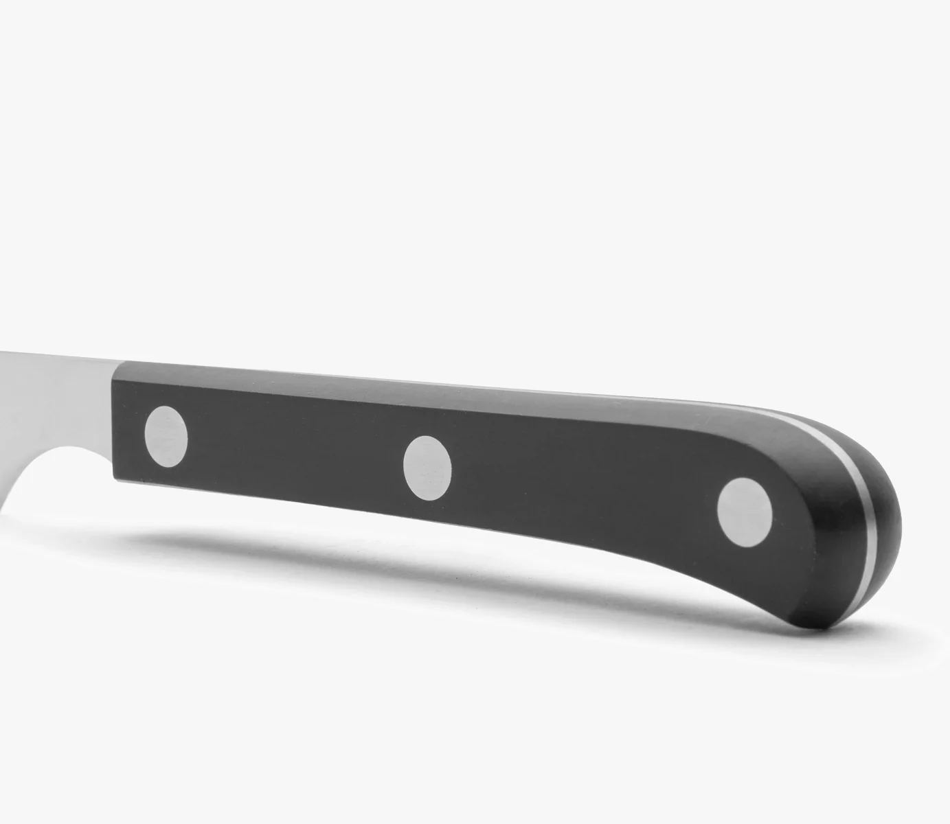 Cuchillo Chuletero Negro Con Sierra Polioximetileno 115 mm - Image 3