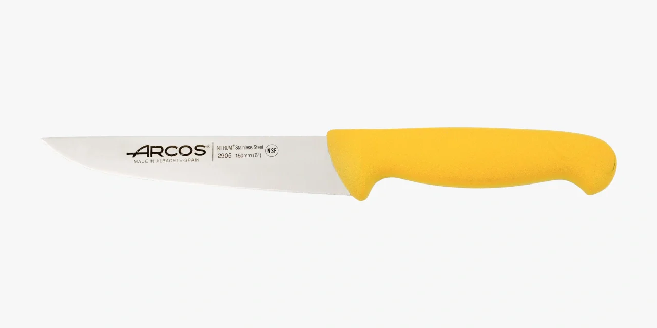 Cuchillo Cocina color amarillo Serie 2900 150 mm