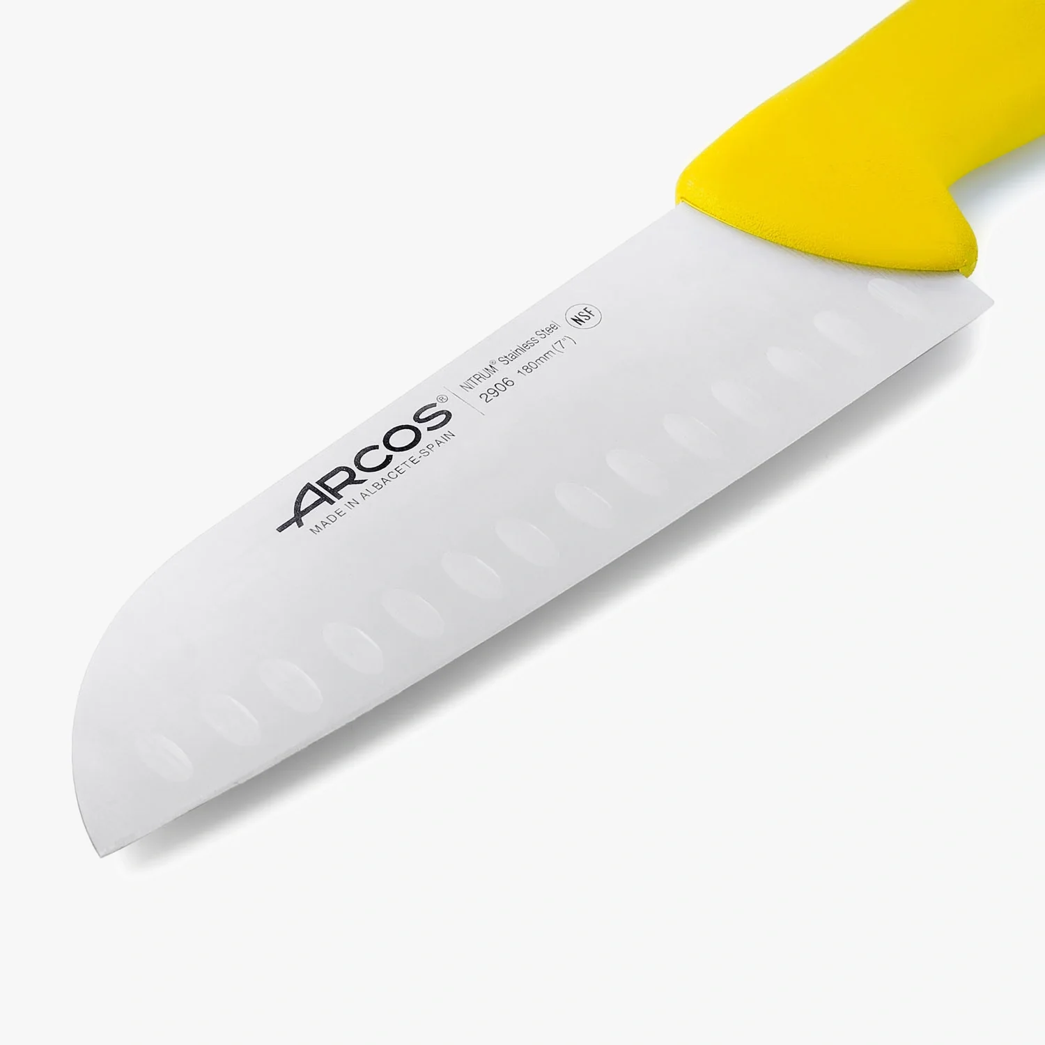 Cuchillo Santoku color amarillo Serie 2900 180 mm - Image 3