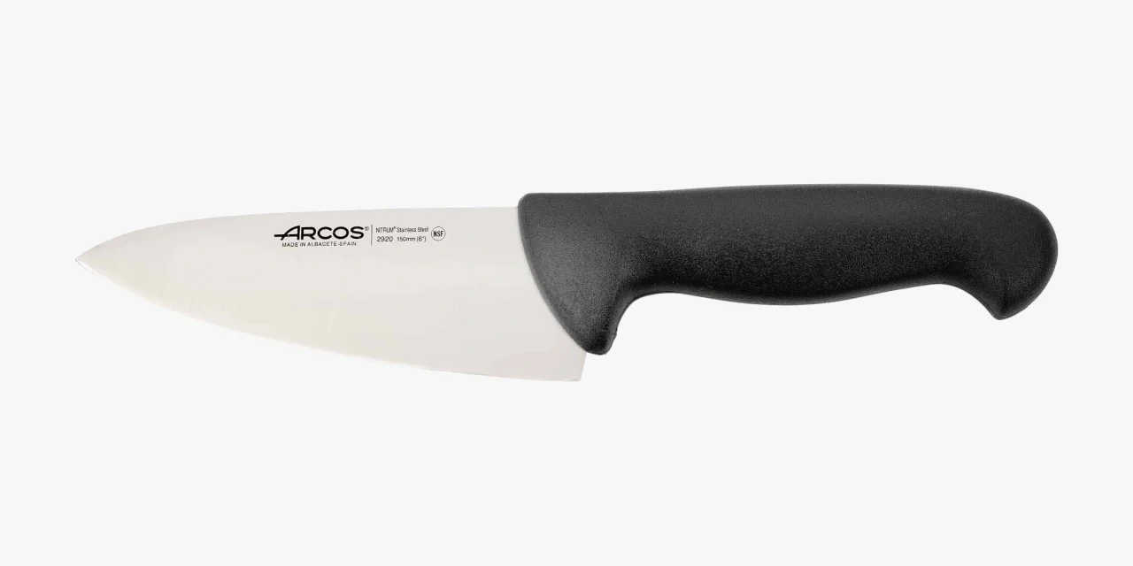 Cuchillo Cocinero color negro Serie 2900 150 mm