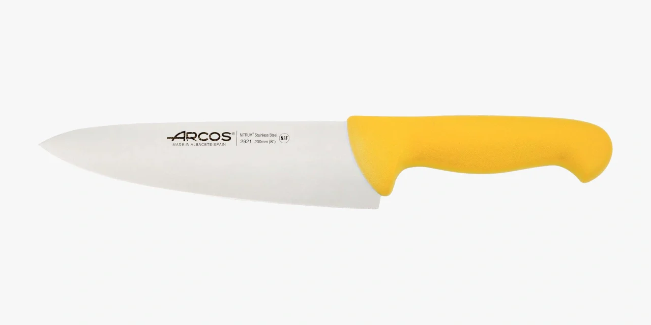 Cuchillo Cocinero color amarillo Serie 2900 200 mm