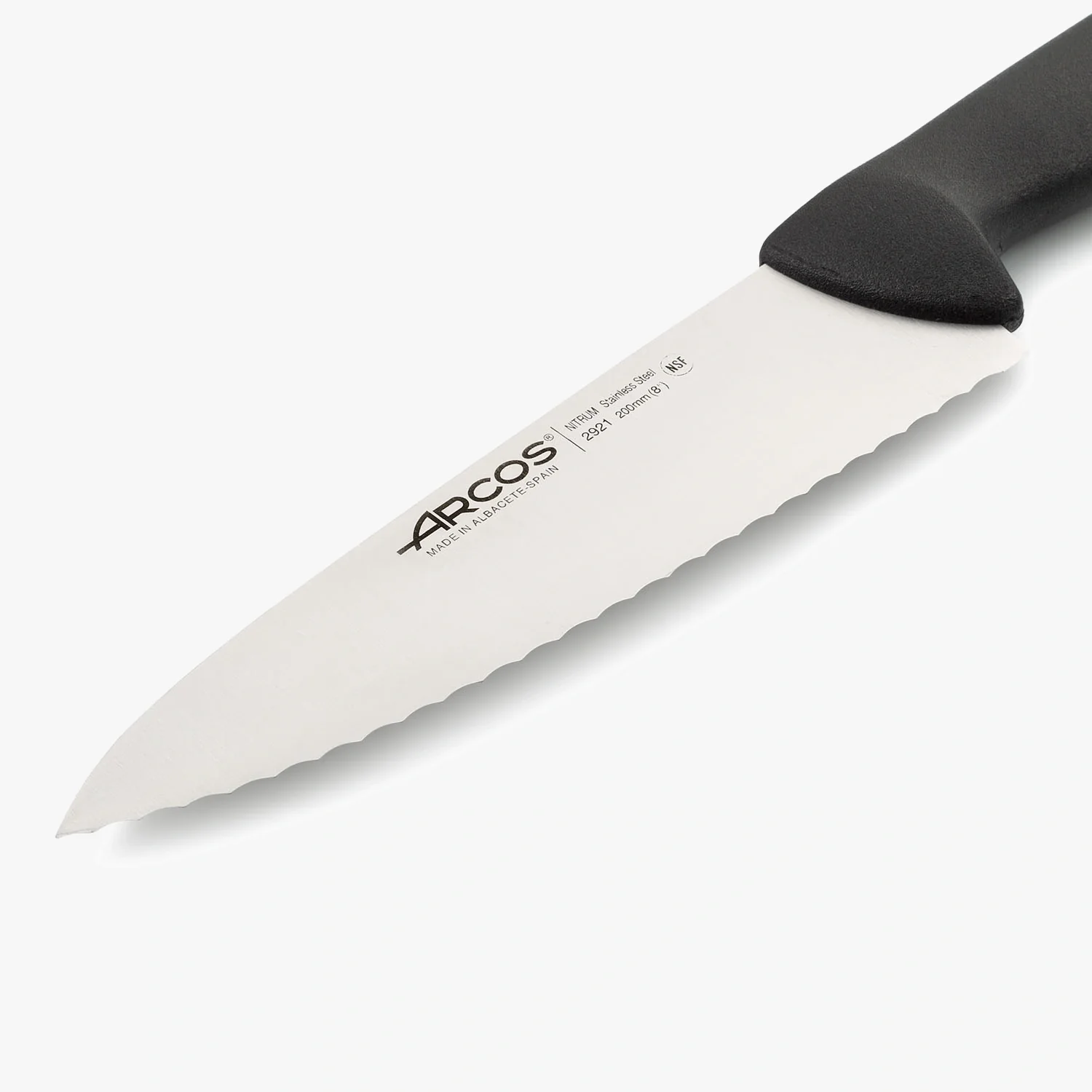 Cuchillo Cocinero Filo Serrado Color negro Serie 2900 200 mm - Image 3