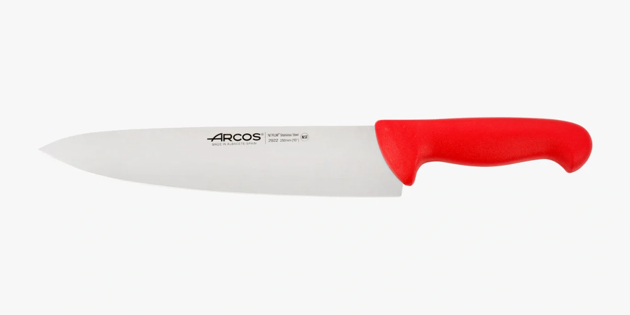 Cuchillo Cocinero color rojo Serie 2900 250 mm