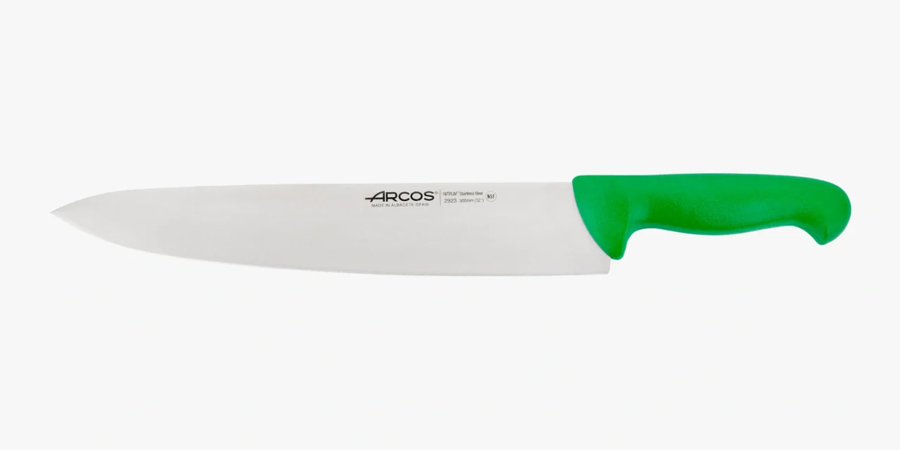 Cuchillo Cocinero color verde Serie 2900 300 mm