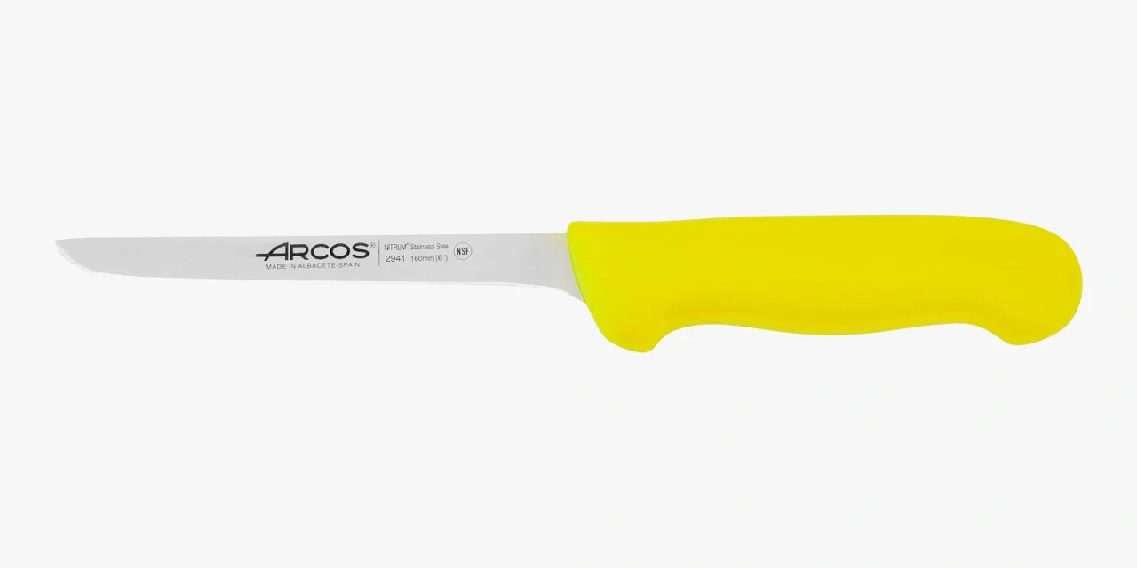 Cuchillo Deshuesador color amarillo Serie 2900 160 mm