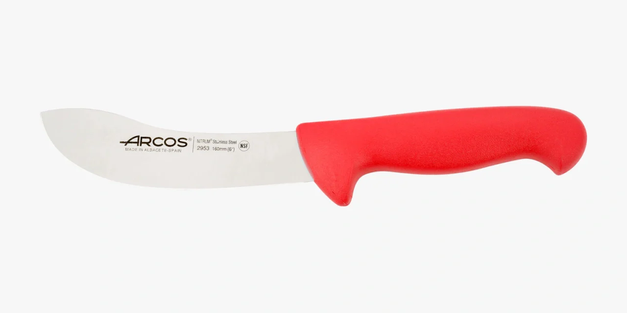 Cuchillo Despellejar color rojo Serie 2900 160 mm