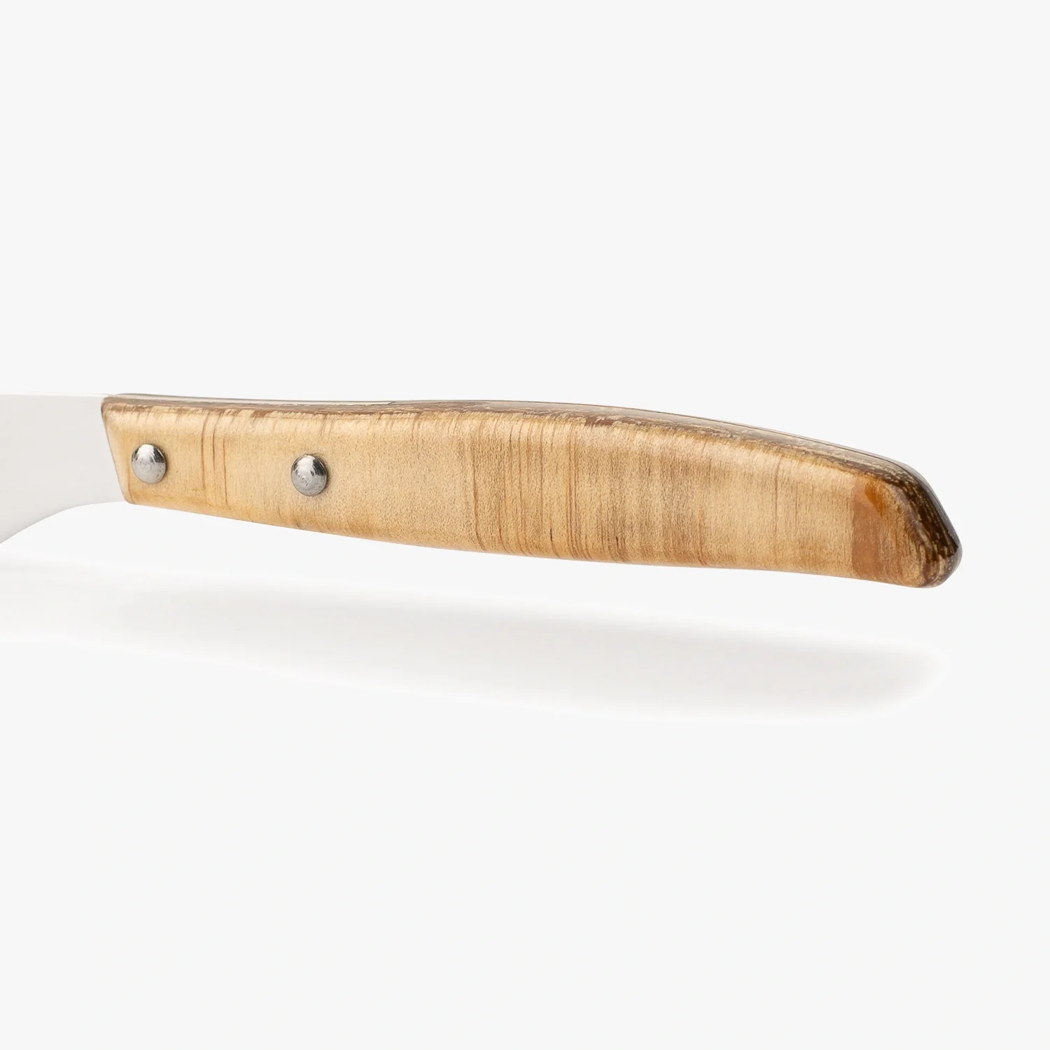 Juego de 6 pzas. Cuchillo Chuletero y 6 pzas Tenedor Madera de Chopo Comprimida - Image 4