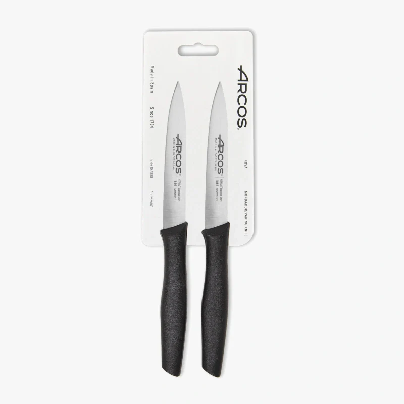 Juego cuchillos mondadores color negro 2 pzas serie nova
