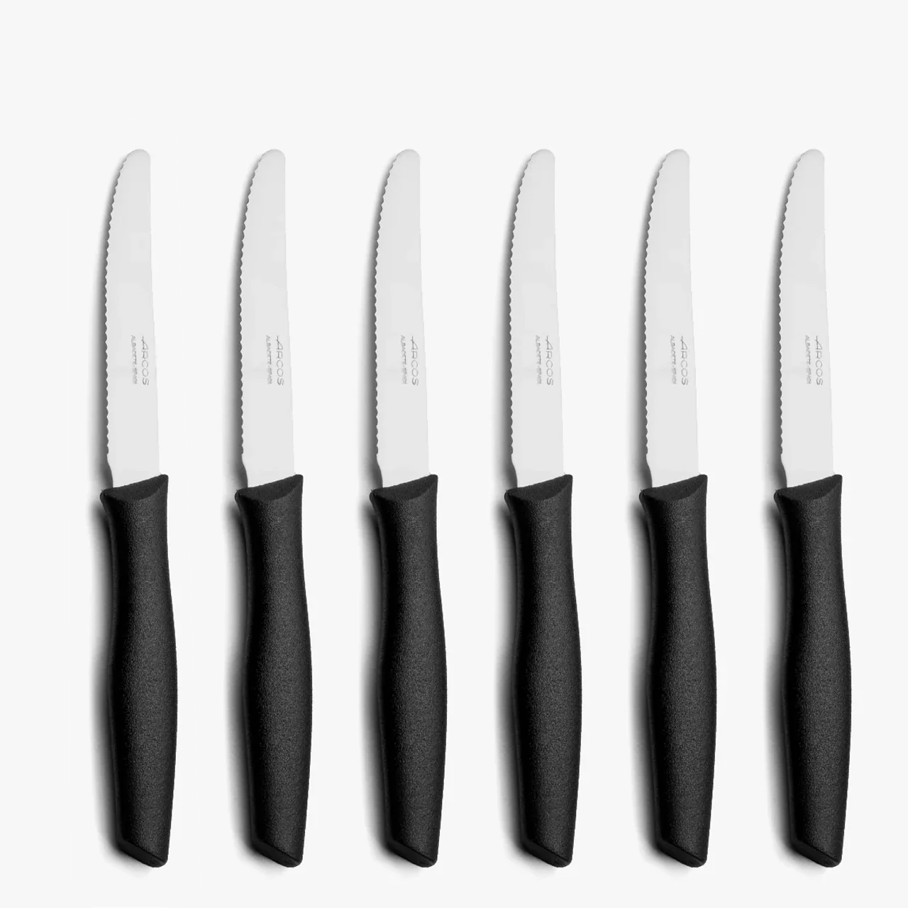 Juego cuchillos de mesa perlados 6 pzas Serie Nova