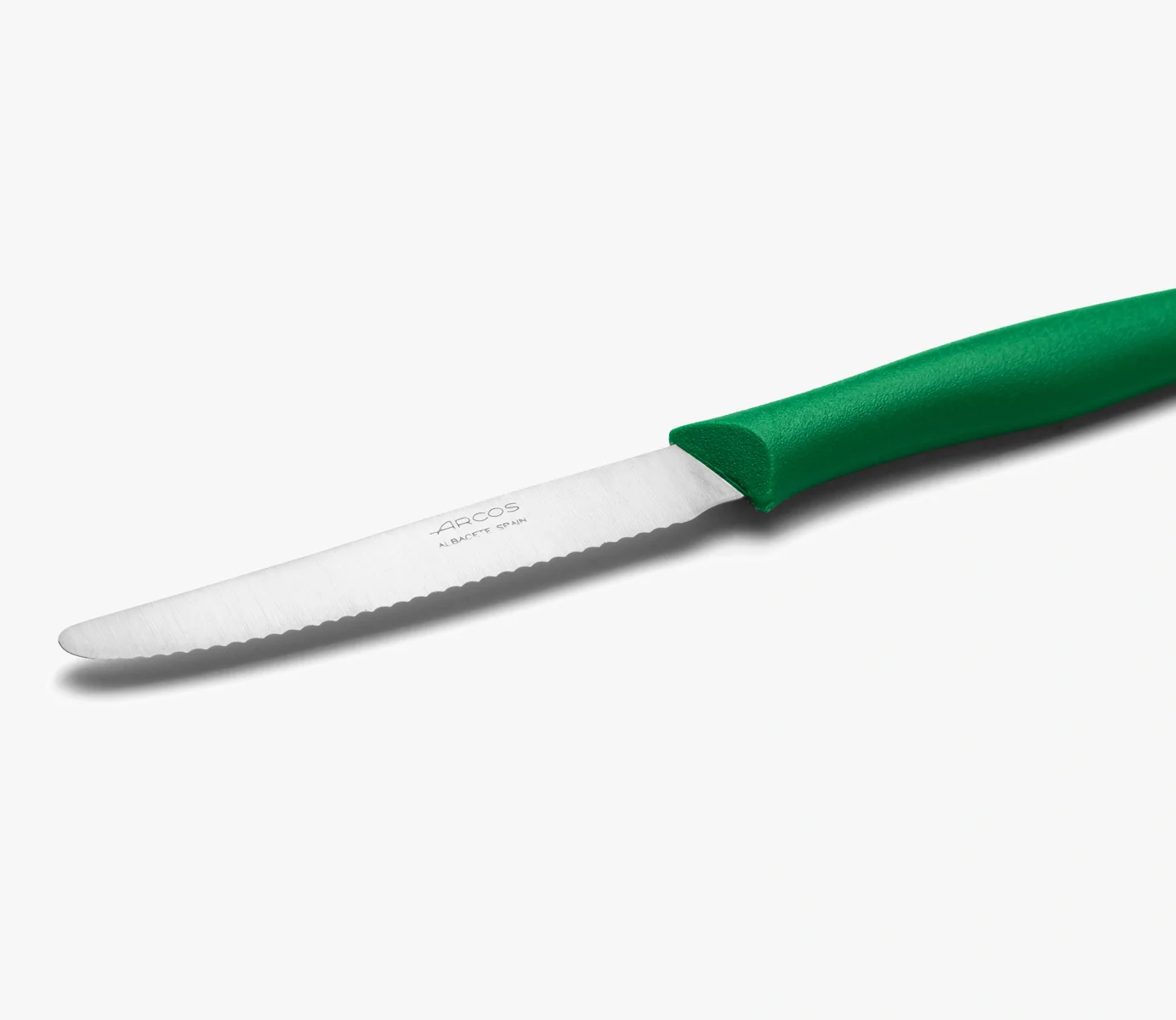 Cuchillo Mesa Color Verde Con Sierra Serie Nova 110 mm - Image 2