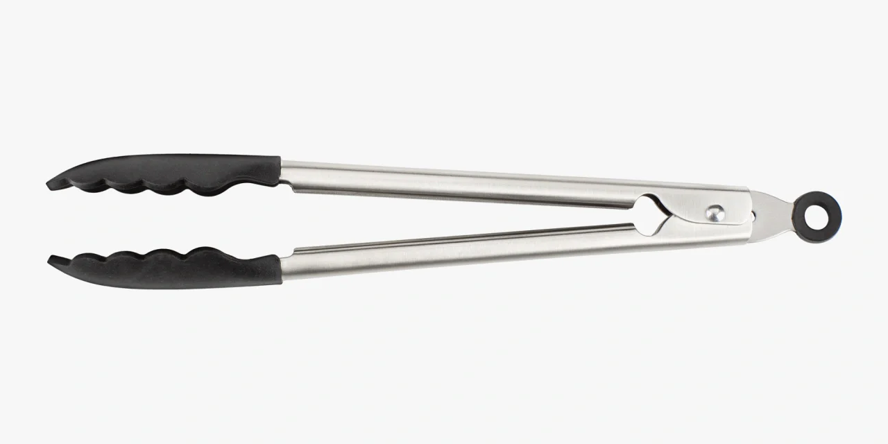 Pinza de cocina 300 mm de acero inox y silicona