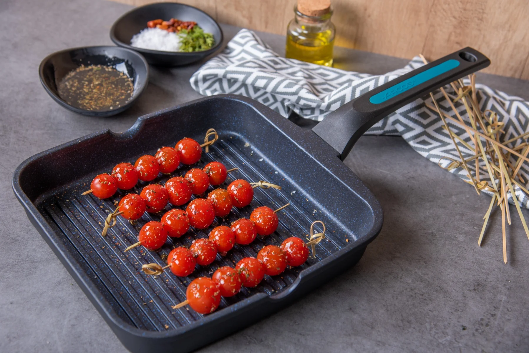Set cocina 4 piezas (Sartén,  Cazo, Grill y Cacerola) - Image 7
